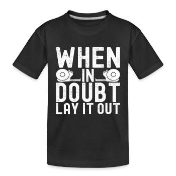 liesenleger floor layer - Kids' Premium Organic T-Shirt - black - Front