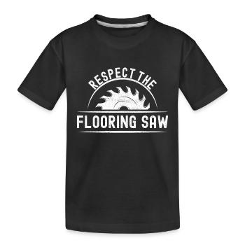 liesenleger floor layer - Kids' Premium Organic T-Shirt - black - Front