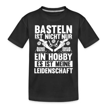 Bastler Basteln - Kinder Premium Bio T-Shirt - Schwarz - Vorne