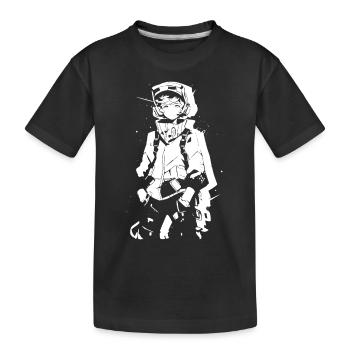 Shibuya's cool Cyberpunk Style Anime Boy Otaku - Kinder Premium Bio T-Shirt - Schwarz - Vorne