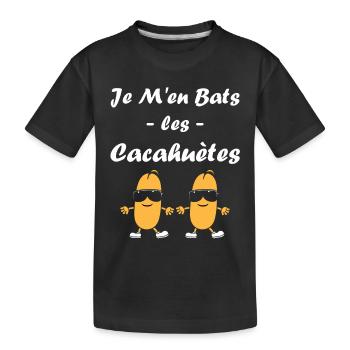 Cacahuètes Humour petite cacahuète - T-shirt bio Premium Enfant - noir - Devant