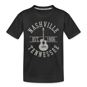 Nashville Tennessee Musique country - T-shirt bio Premium Enfant - noir - Devant