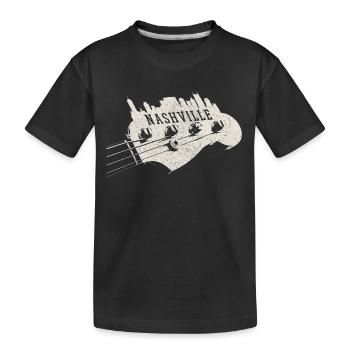 Nashville Tennessee Musique country - T-shirt bio Premium Enfant - noir - Devant