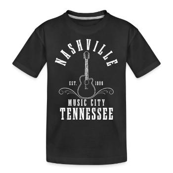 Nashville Tennessee Musique country - T-shirt bio Premium Enfant - noir - Devant