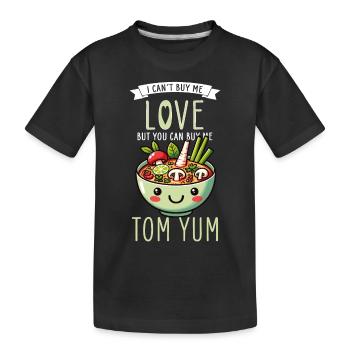 Délice des amateurs de soupe Tom Yum - Cuisine thaïlandaise - T-shirt bio Premium Enfant - noir - Devant