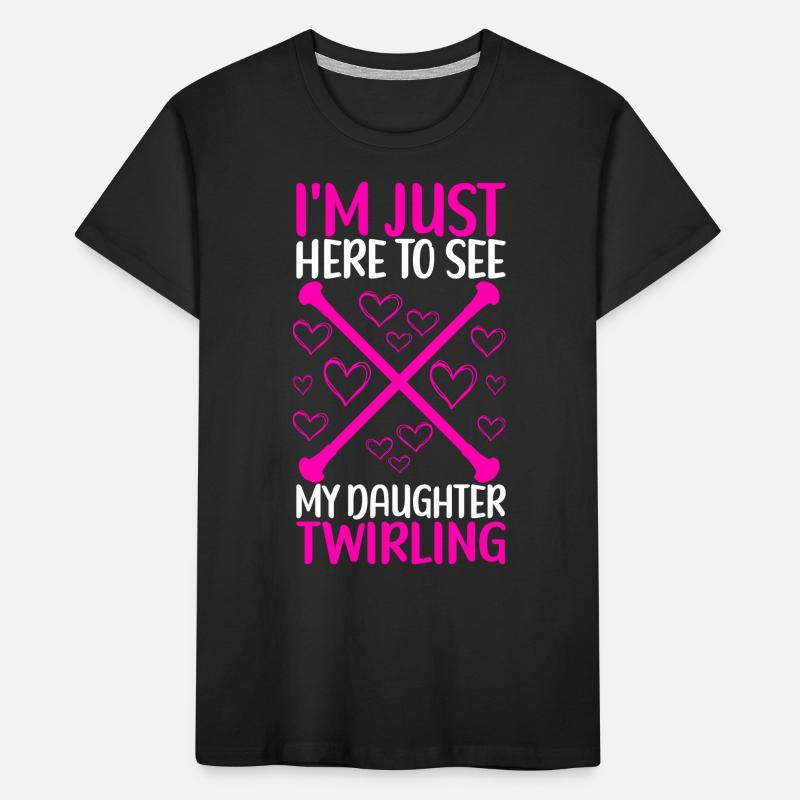 Majorette Gymnastics Majorettes Baton Twirling Kids' Premium Organic T-Shirt