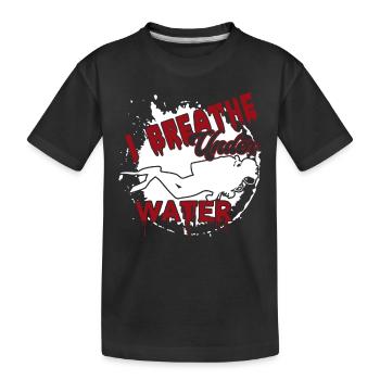 Diving Diving I Under Water - Kids' Premium Organic T-Shirt - black - Front