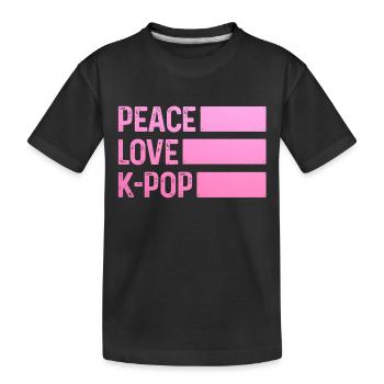 K-Pop Fan cadeau musique pop coréenne - T-shirt bio Premium Enfant - noir - Devant