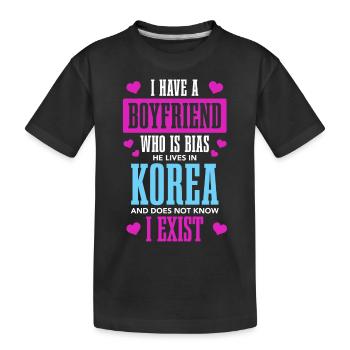 K-Pop Fan cadeau musique pop coréenne - T-shirt bio Premium Enfant - noir - Devant
