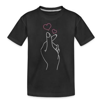 K-Pop Fan cadeau musique pop coréenne - T-shirt bio Premium Enfant - noir - Devant
