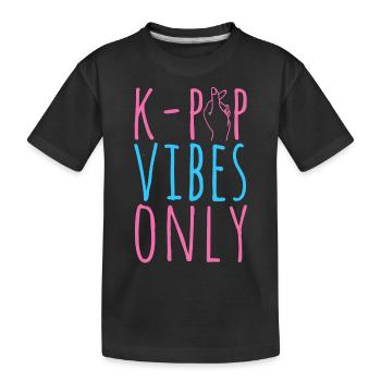 K-Pop Fan cadeau musique pop coréenne - T-shirt bio Premium Enfant - noir - Devant