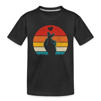K-Pop Fan cadeau musique pop coréenne - T-shirt bio Premium Enfant - noir - Devant