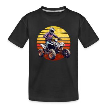 Quad Moto Tout Terrain - T-shirt bio Premium Enfant - noir - Devant