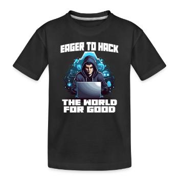 Analyste en piratage éthique Cybersécurité éthique - T-shirt bio Premium Enfant - noir - Devant