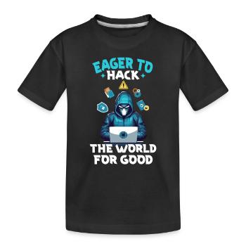 Analyste en piratage éthique Cybersécurité éthique - T-shirt bio Premium Enfant - noir - Devant
