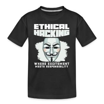 Analyste en piratage éthique Cybersécurité éthique - T-shirt bio Premium Enfant - noir - Devant