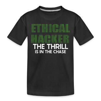 Analyste en piratage éthique Cybersécurité éthique - T-shirt bio Premium Enfant - noir - Devant