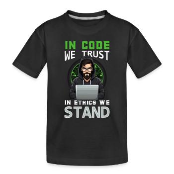 Analyste en piratage éthique Cybersécurité éthique - T-shirt bio Premium Enfant - noir - Devant