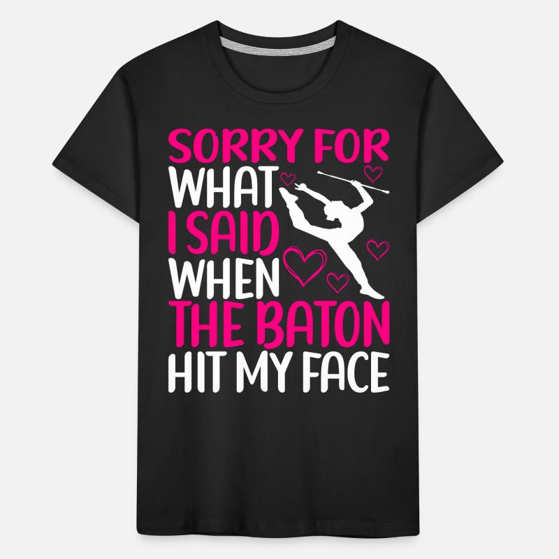 Majorettenturnen Majoretten Baton Twirling Kinder Premium Bio T-Shirt