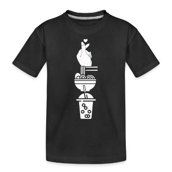 K-Pop Fan cadeau musique pop coréenne - T-shirt bio Premium Enfant - noir - Devant