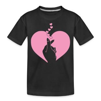 K-Pop Fan Gift Korean Pop Music - Kids' Premium Organic T-Shirt - black - Front