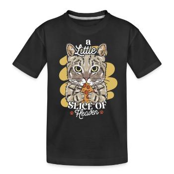 A little slice of heaven - Kinder Premium Bio T-Shirt - Schwarz - Vorne
