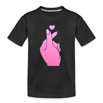 K-Pop Fan cadeau musique pop coréenne - T-shirt bio Premium Enfant - noir - Devant