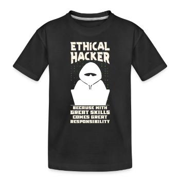 Analyste en piratage éthique Cybersécurité éthique - T-shirt bio Premium Enfant - noir - Devant