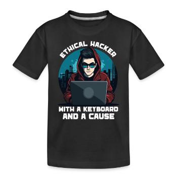 Analyste en piratage éthique Cybersécurité éthique - T-shirt bio Premium Enfant - noir - Devant