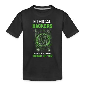 Analyste en piratage éthique Cybersécurité éthique - T-shirt bio Premium Enfant - noir - Devant