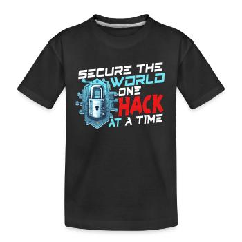 Analyste en piratage éthique Cybersécurité éthique - T-shirt bio Premium Enfant - noir - Devant