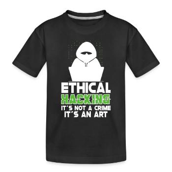 Analyste en piratage éthique Cybersécurité éthique - T-shirt bio Premium Enfant - noir - Devant