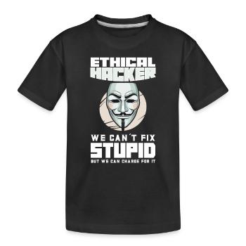 Analyste en piratage éthique Cybersécurité éthique - T-shirt bio Premium Enfant - noir - Devant