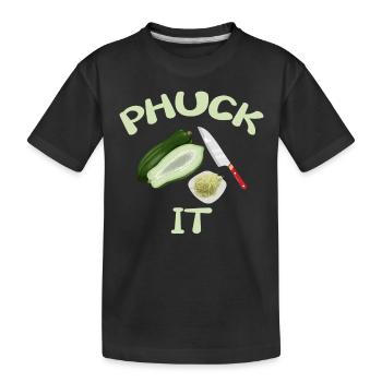 Funny Phuck It Laotian Cuisine - Kids' Premium Organic T-Shirt - black - Front