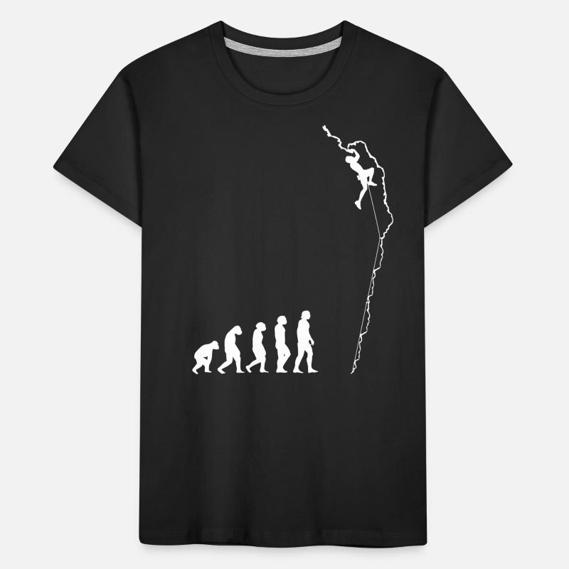Klettern Bouldern Kletterer Geschenk Kinder Premium Bio T-Shirt