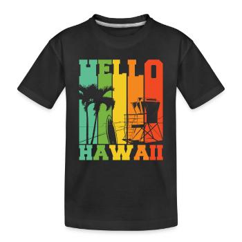 Silhouette d’ Aloha - T-shirt bio Premium Enfant - noir - Devant