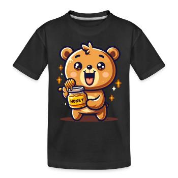 Miel d’ours - T-shirt bio Premium Enfant - noir - Devant