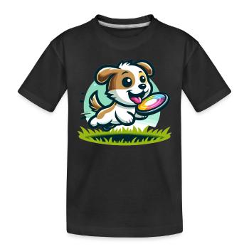 Agilité canine - T-shirt bio Premium Enfant - noir - Devant