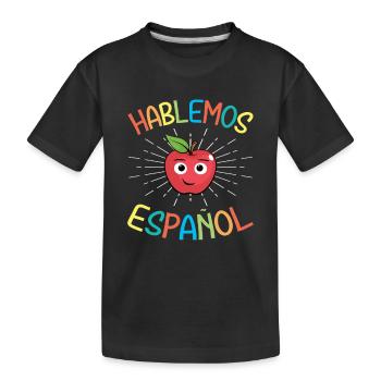 Spanischlehrerin Maestra Bilinguale Lehrerin - Kinder Premium Bio T-Shirt - Schwarz - Vorne