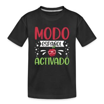 Spanischlehrerin Maestra Bilinguale Lehrerin - Kinder Premium Bio T-Shirt - Schwarz - Vorne
