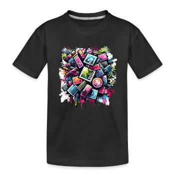 Philatélie Philatéliste philatéliste philatélique - T-shirt bio Premium Enfant - noir - Devant