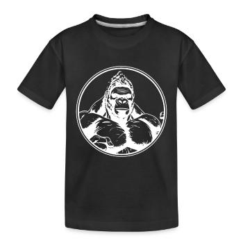Gorilla Workout Fitness Muscles - T-shirt bio Premium Enfant - noir - Devant