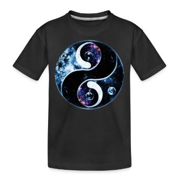 Yin Yang - Kids' Premium Organic T-Shirt - black - Front