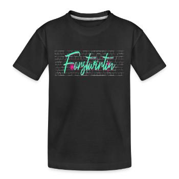 Förster Abschluss-Geschenk Forstwirtin - Kinder Premium Bio T-Shirt - Schwarz - Vorne