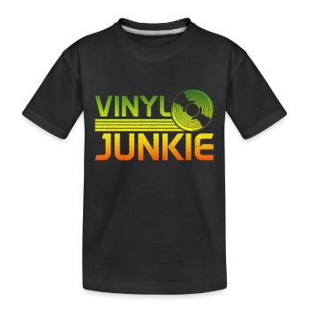Disque vinyle Dub Reggae cadeau - T-shirt bio Premium Enfant - noir - Devant