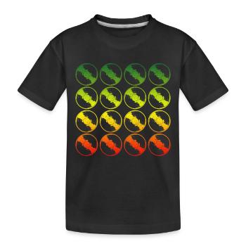 Disque vinyle Dub Reggae DJ - T-shirt bio Premium Enfant - noir - Devant