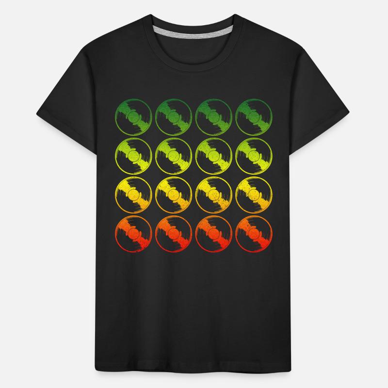 Disque vinyle Dub Reggae DJ T-shirt bio Premium Enfant