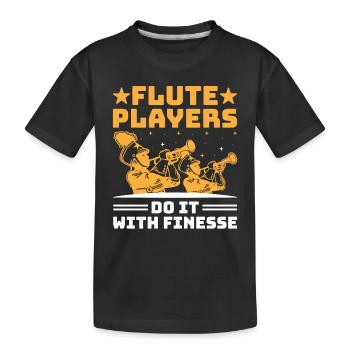 Blaskapelle Sprüche Lustige Marschinstrumente - Kinder Premium Bio T-Shirt - Schwarz - Vorne