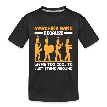 Blaskapelle Sprüche Lustige Marschinstrumente - Kinder Premium Bio T-Shirt - Schwarz - Vorne