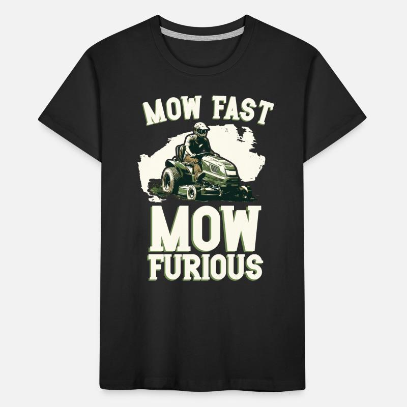 Tondeuse à gazon Tondeuse à gazon de course Tondeuse à gazon de course T-shirt bio Premium Enfant